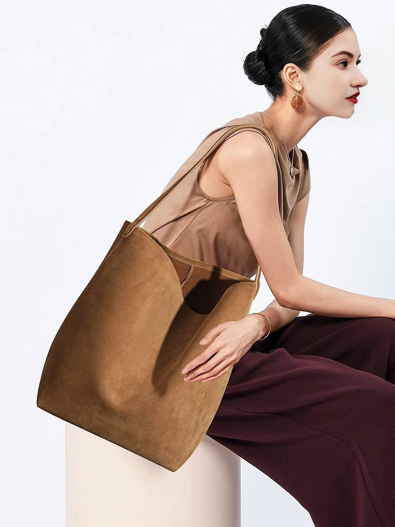 Women's Genuine Leather Large Capacity Fashion Commuter Women's Shoulder Bag