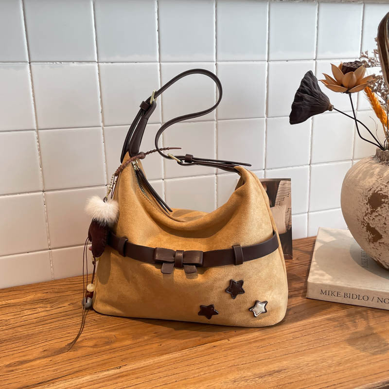 Women's Large Capacity Soft Fog Retro Women's Shoulder Bag