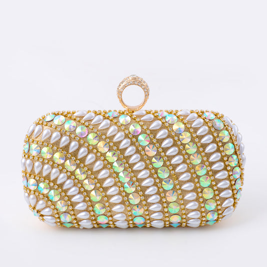 Women's Rhinestone Diamond Box Suitable For Wedding Party Dinner Bag