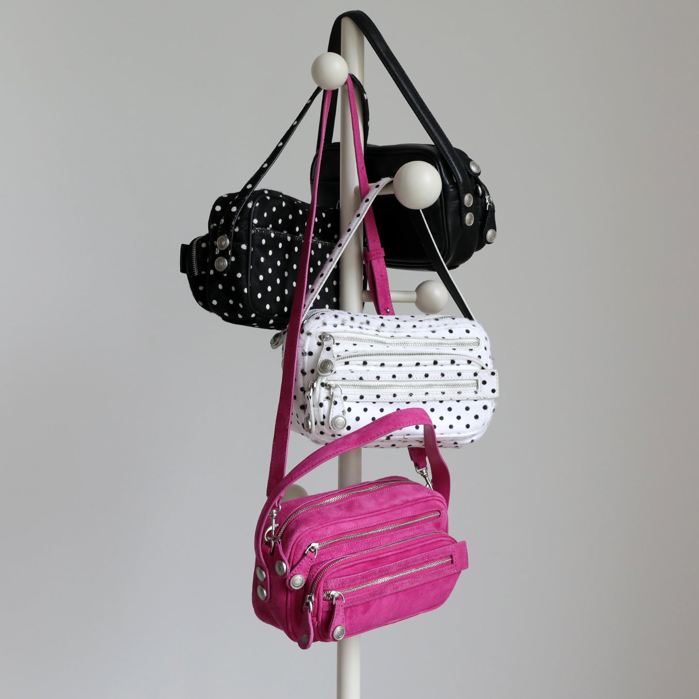 Popular Women's Design Zipper Leather For Small Square Bag
