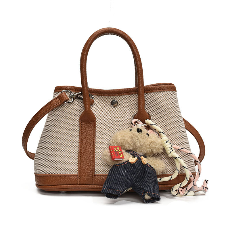 Women's Today Popular Niche Stylish Korean Temperament Contrast Color Hand Holding Women's Messenger Bag