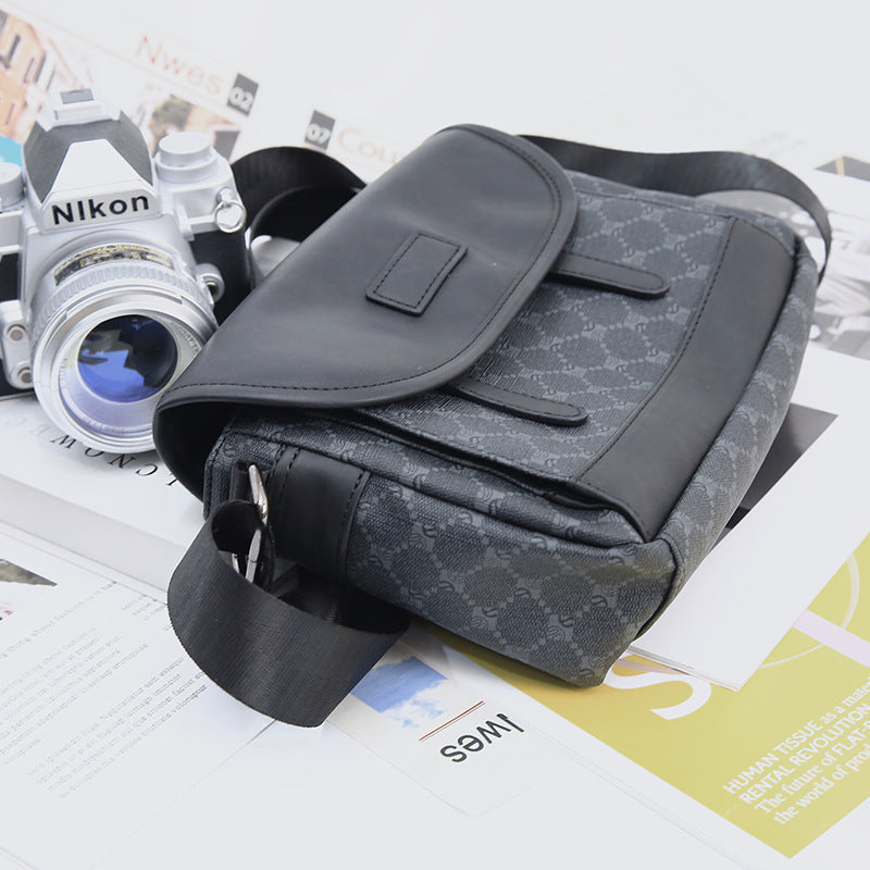 Men's Commuter Plaid Riding Green Personalized Men's Messenger Bags