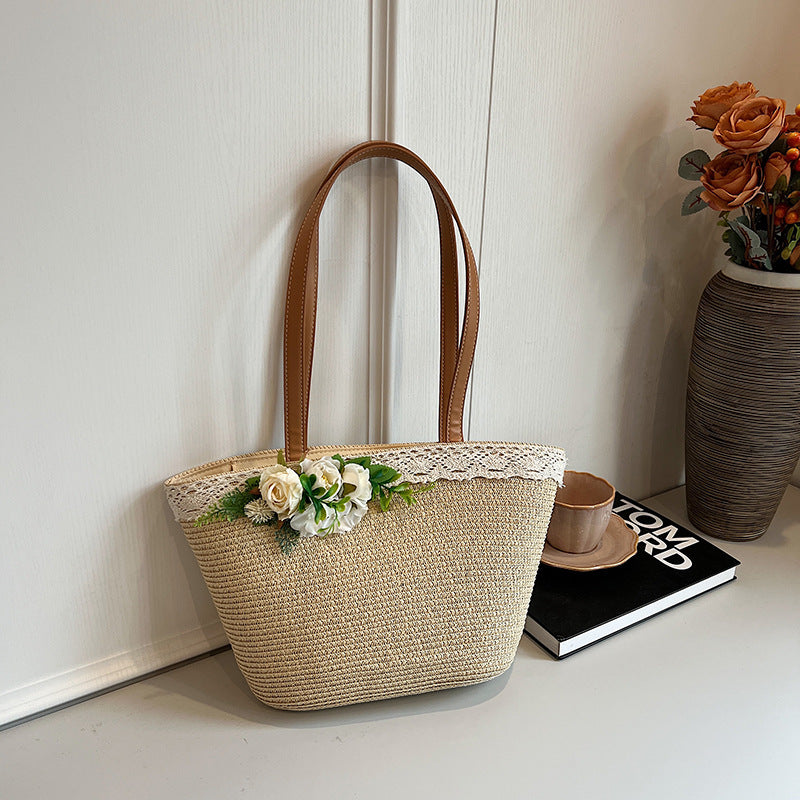 Women's Korean Style Mori Woven Fashion Straw Bags