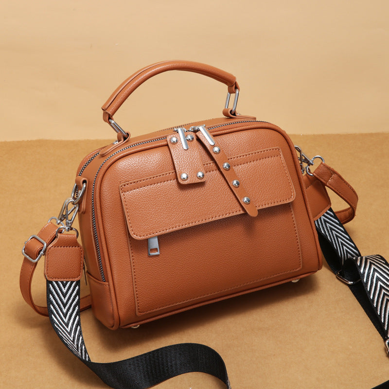 Women's Fashion Leather Silk Large Capacity Bags