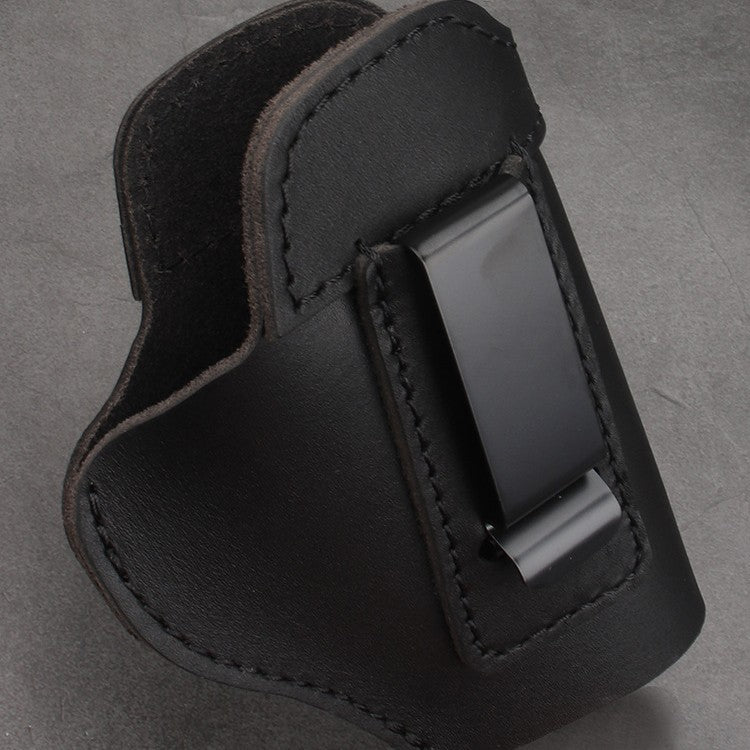 Pull Holster Short First Layer Cowhide Left Plug Right Invisible Outdoor Camouflage, Military Fan Bag