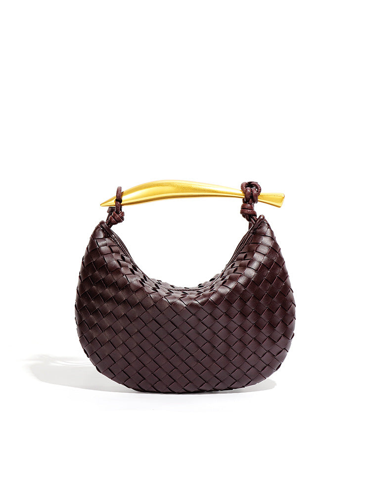 Women's High-grade Sardine Fashionable Hand-woven Dumpling Simple Handbags