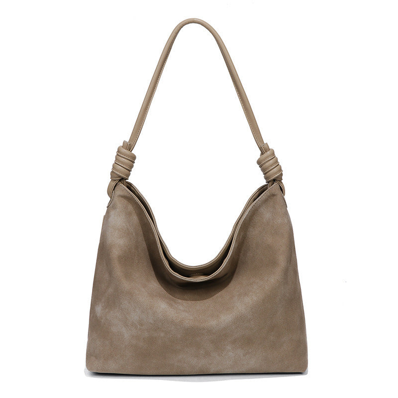 Women's Design Underarm Vintage Frosted Suede Large Capacity Women's Handbag
