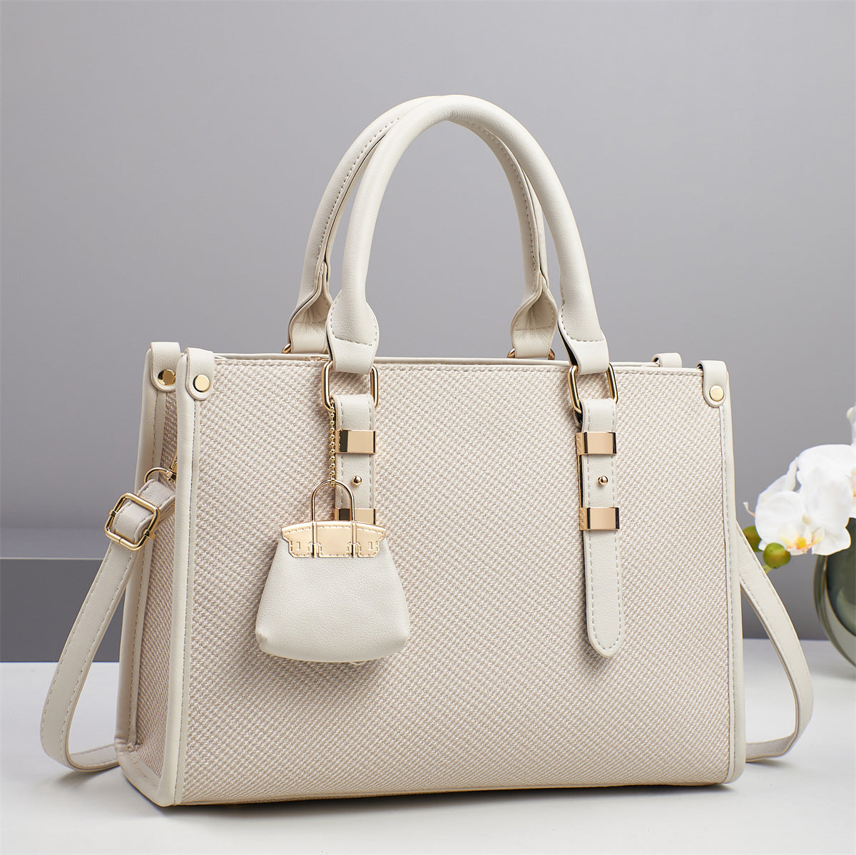 Women's Graceful Korean Style Fashionable Exquisite Big Shoulder Bags