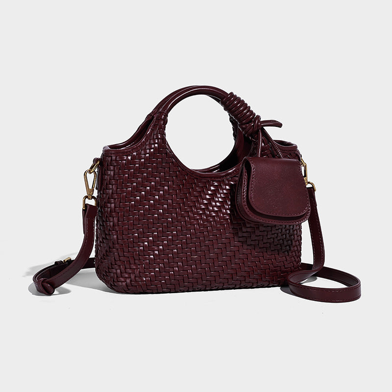 Women's Hand-woven High-grade Vegetable Basket Fashion Mother Women's Shoulder Bag