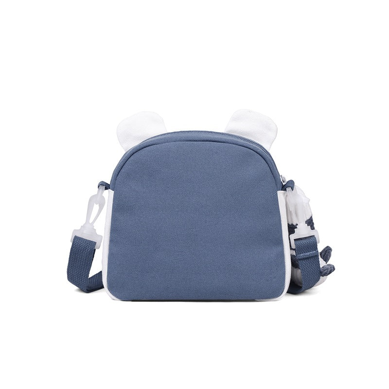 Fashion Women's Canvas Contrast Color Fresh Phone Bags