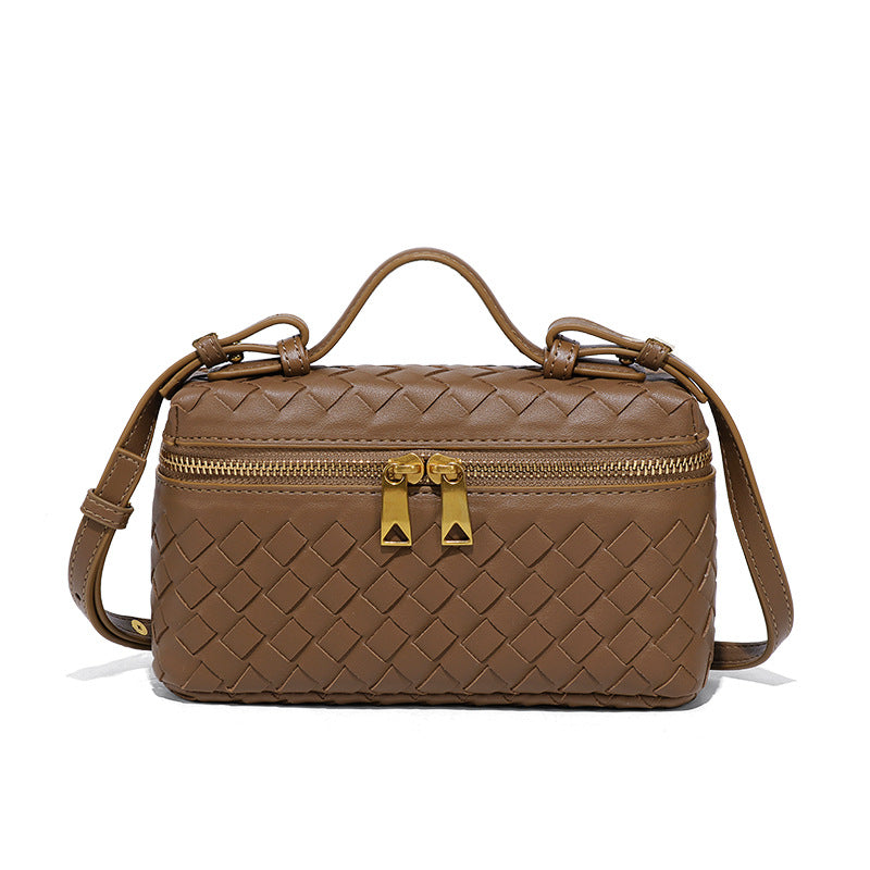 Unique Hand-woven Fashion Hand Lunch Box Women's Messenger Bag