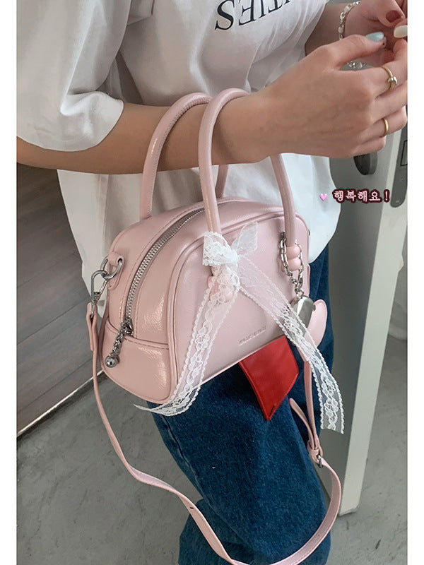 Women's Spring Fashion Portable Bowling Korean Small Square Bags