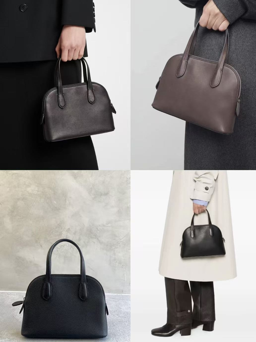 Women's Shell Genuine Leather Portable Cowhide Hand Women's Messenger Bag