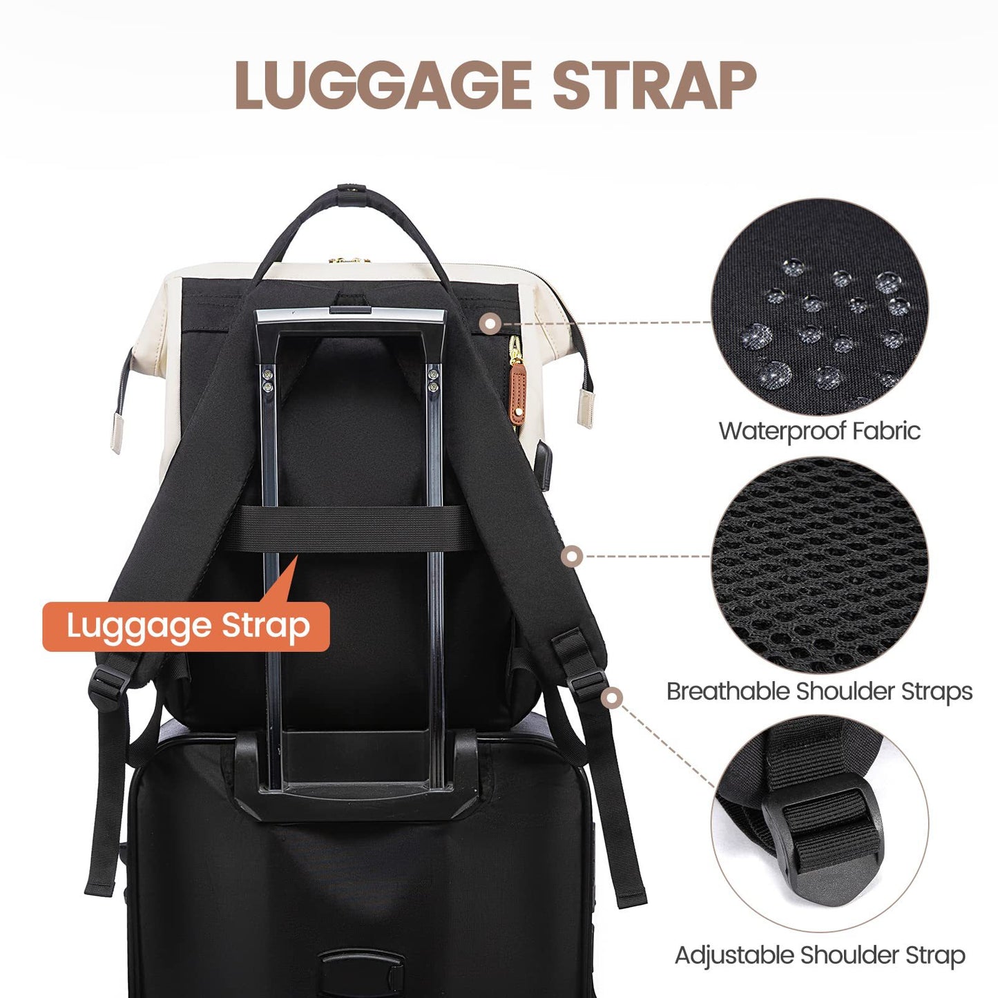 Fashion Women's Business Computer Large Capacity Leisure Backpack