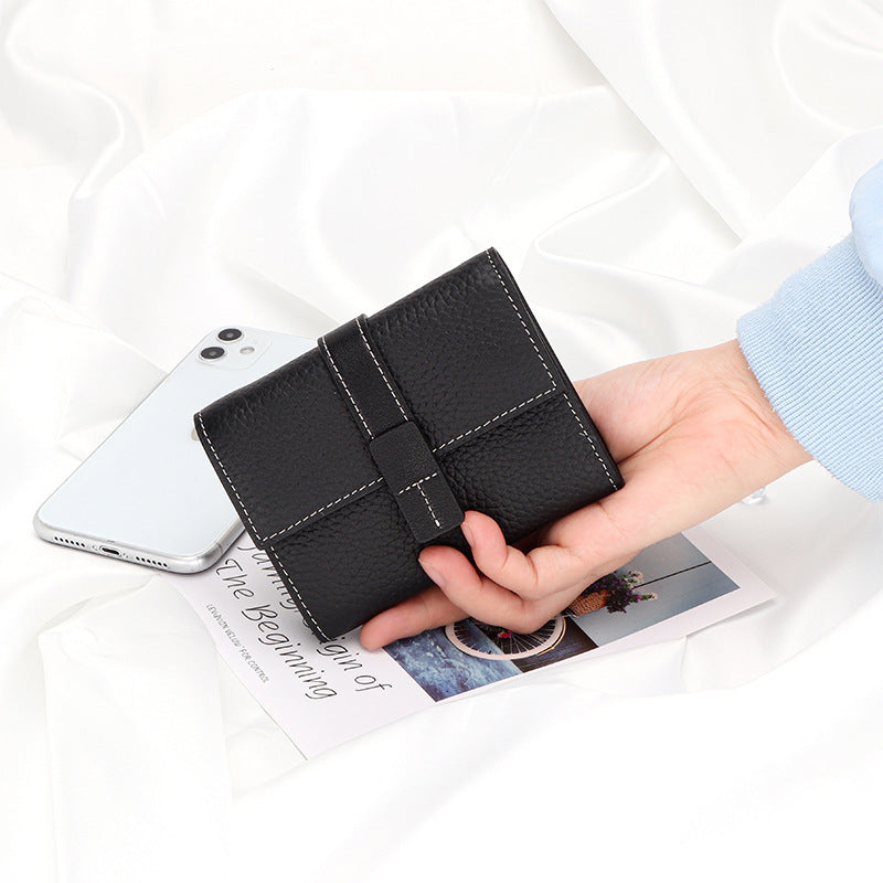 Women's Trifold Large Capacity Zipper Pocket Fashion Ladies Wallet