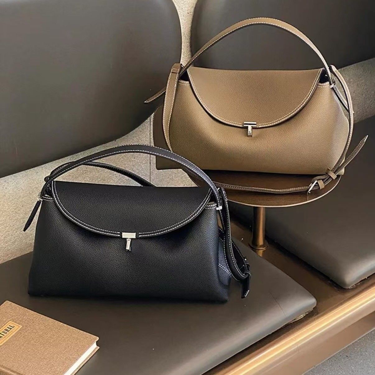 Niche High-grade First Layer Cowhide Underarm Minimalist Portable Genuine Bags