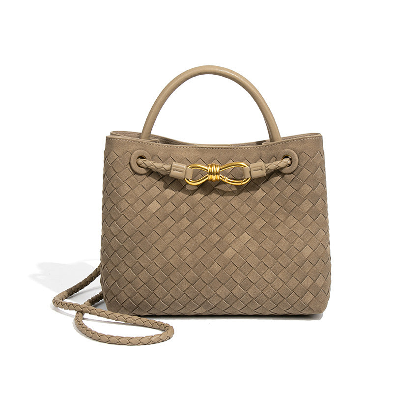 Innovative Slouchy Women's Woven Portable Textured Handbags