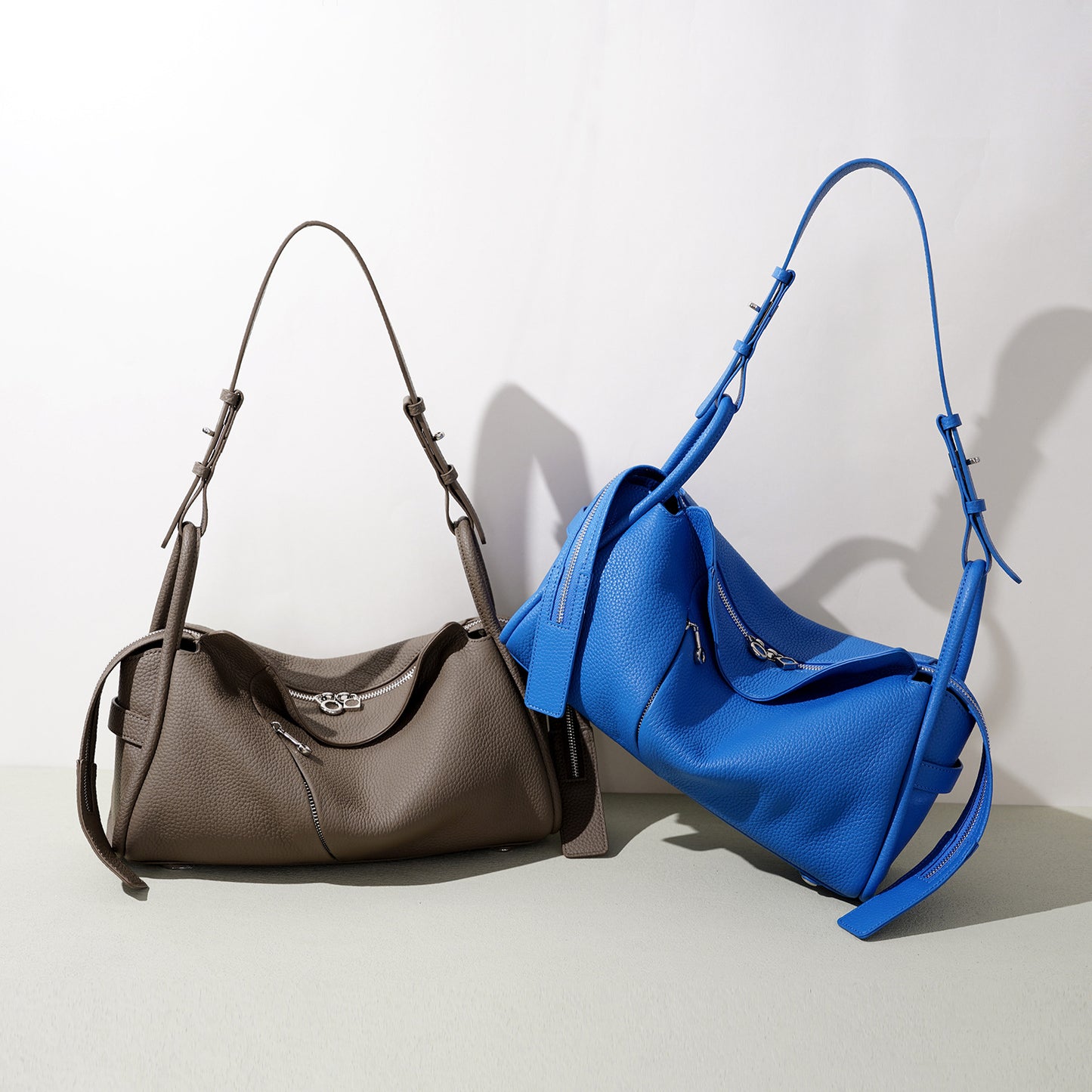 Style Top Layer Cowhide Leather Pillow Advanced Bags