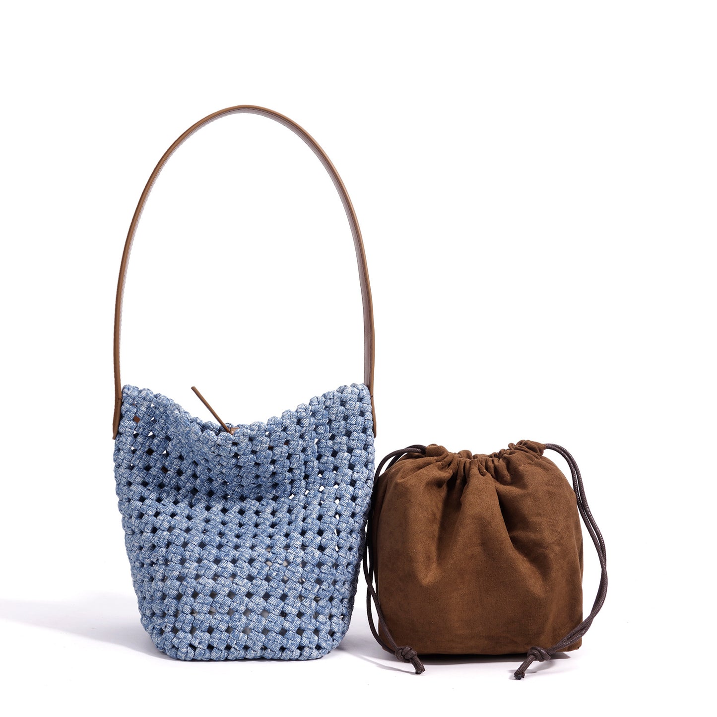 Handmade Woven Large Capacity Hollow Urban Simple Easy Women's Shoulder Bag