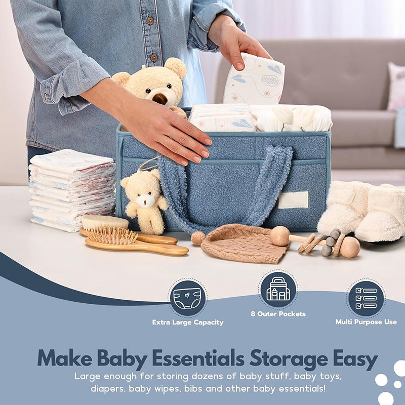 Plush Diaper Storage Diapers Pieces Buggy Large Mummy Bag