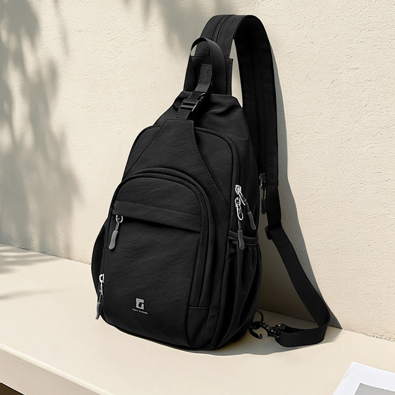 Women's & Men's One Two Shoulders Commuter Large Capacity Men's Chest Bag