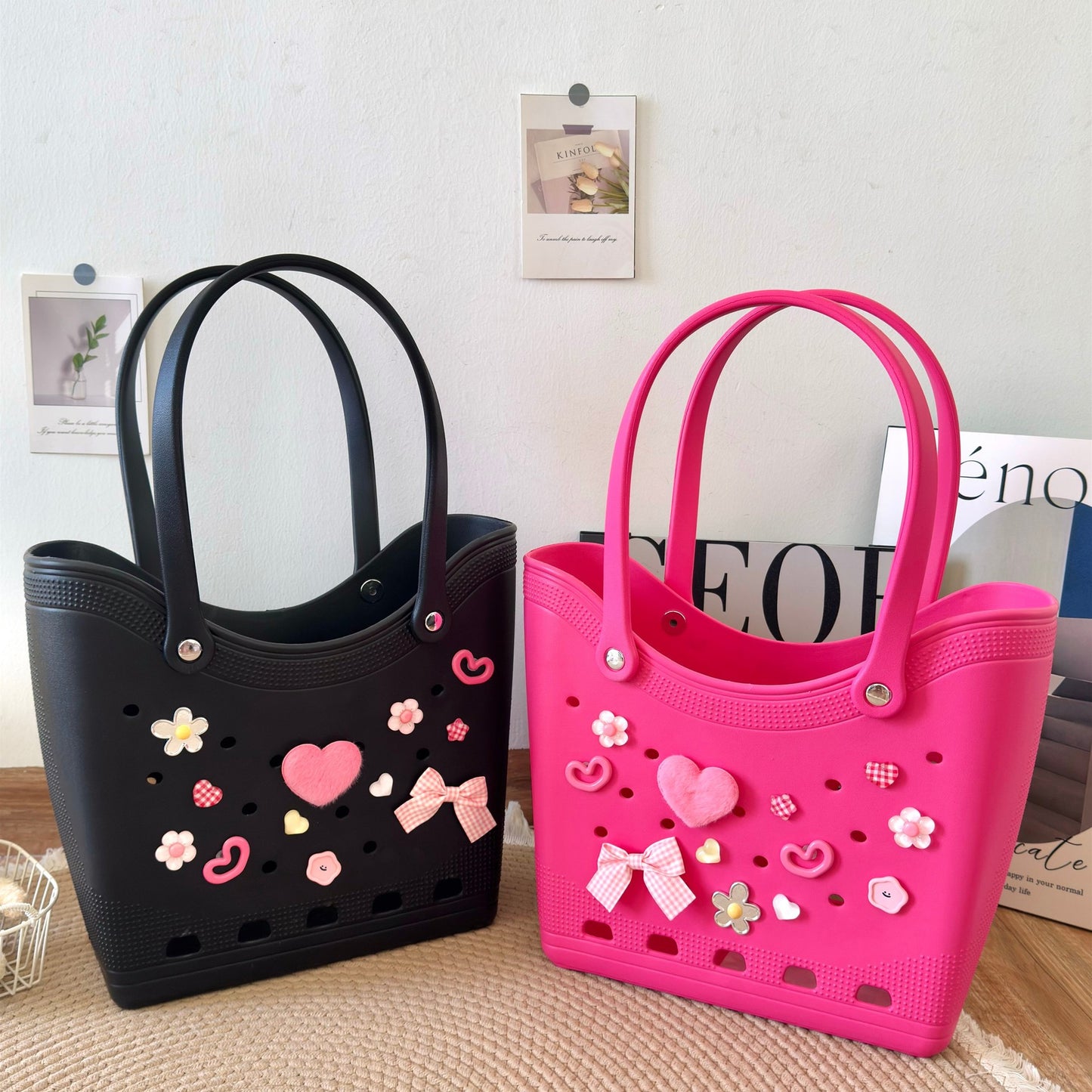 Hole Fashion Seaside Waterproof Beach Out Bags