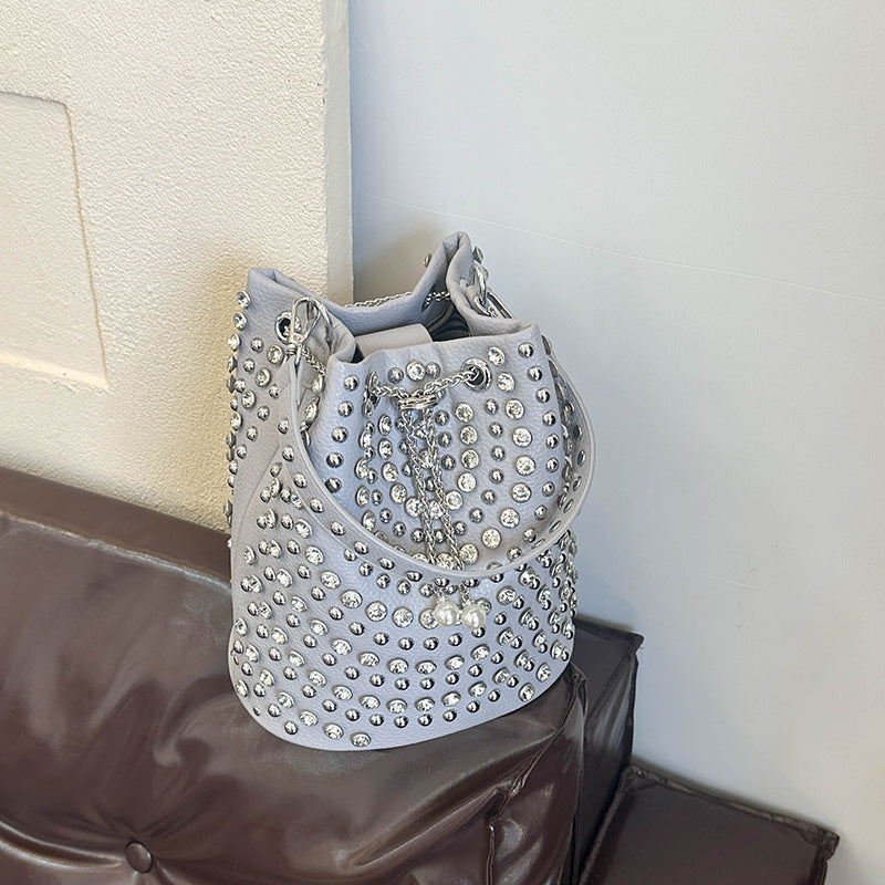 Street Trend Punk Chain Female Autumn Personality Texture Women's Messenger Bag