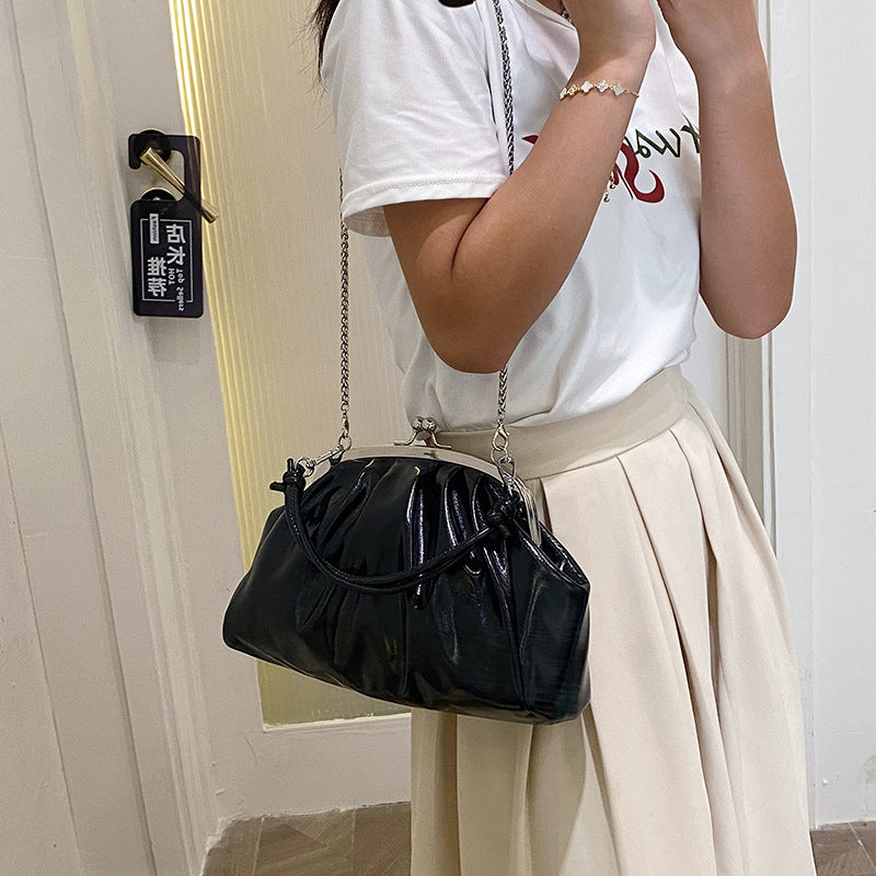 Women's Bright Leather Shell Spring Soft Fashion Women's Shoulder Bag