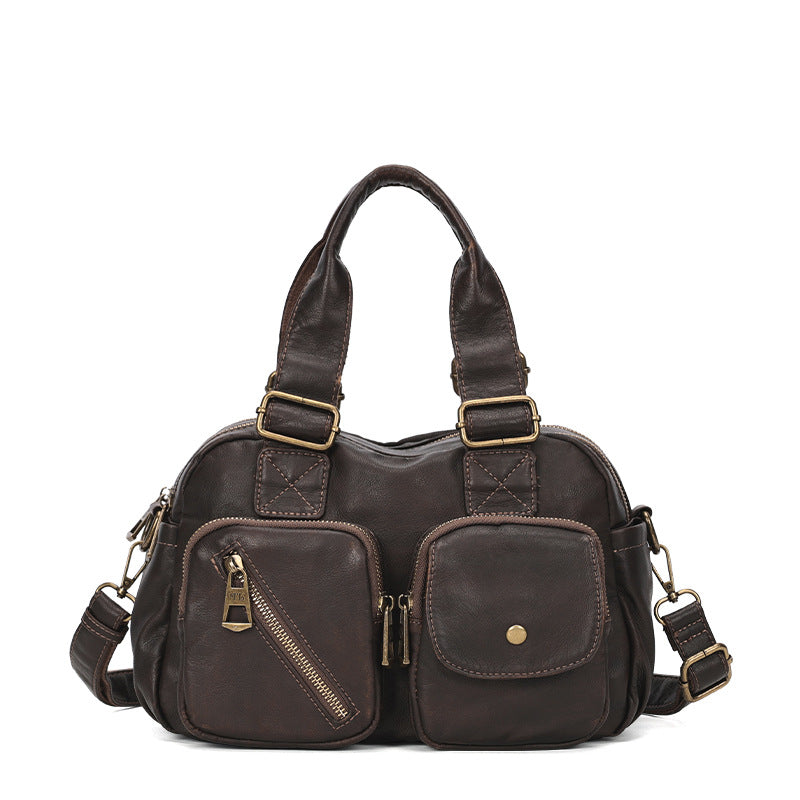 Women's Retro Simple Fashionable Large Capacity Shoulder Bags