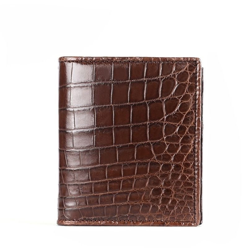 Men's Crocodile Leather Genuine Horizontal Business Fashion Men's Wallet