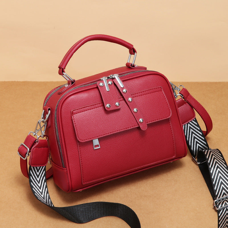Women's Fashion Leather Silk Large Capacity Bags