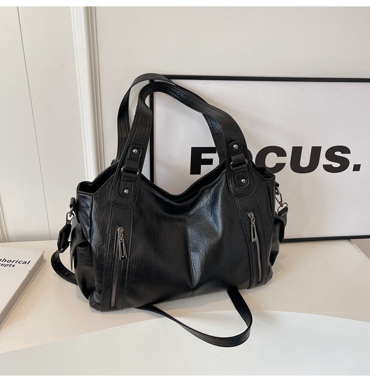 Women's Capacity Retro Easy Matching Sense High Women's Shoulder Bag