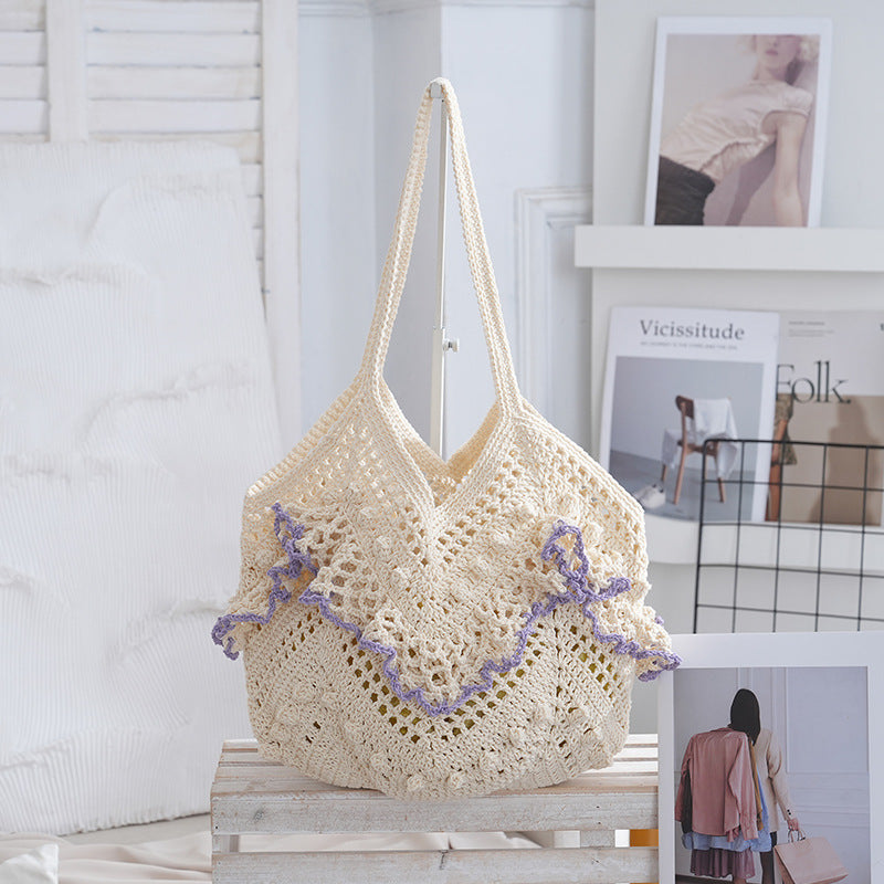 Women's Niche Woven Hand-woven Hollow Seaside Holiday Bags