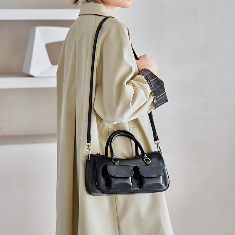 Women's Leather Fashion Pillow Simple Retro Commuting Bags
