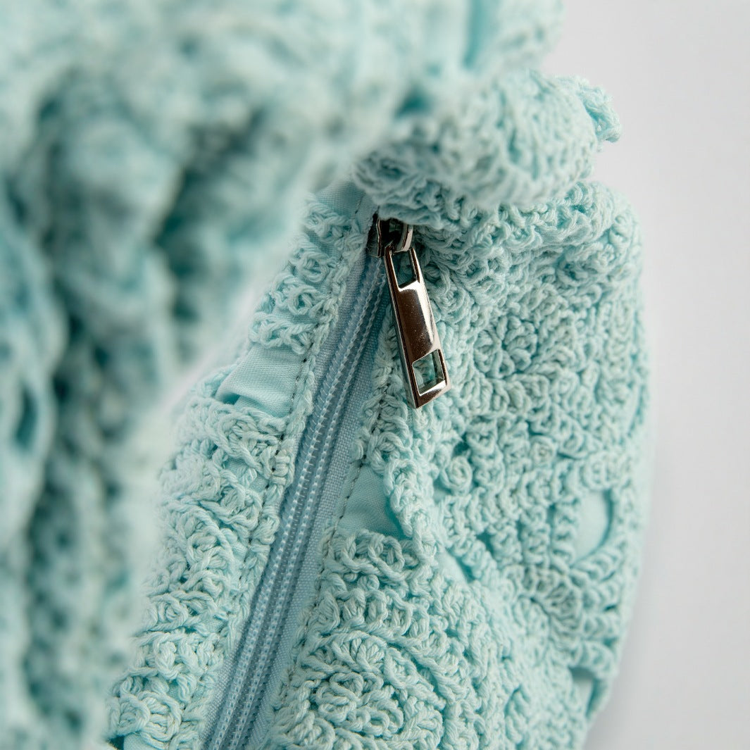 Lace Hollow Vacation Style Underarm Pattern Macaron Color Handmade Crochet Shoulder Bags