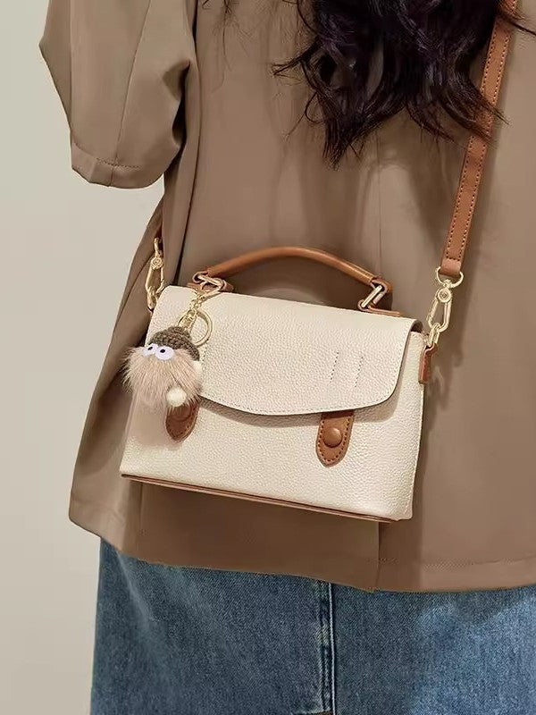 Women's Fashion Simple Trendy Contrast Color Small Square Bags