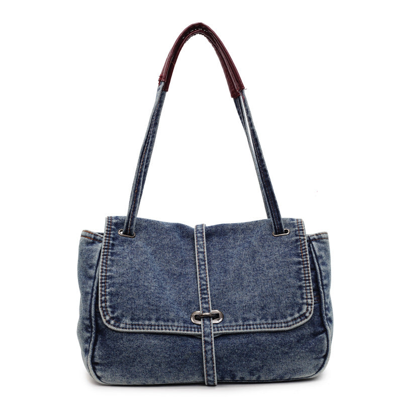 Women's Denim Fashionable High-grade Artistic Style Portable Bags