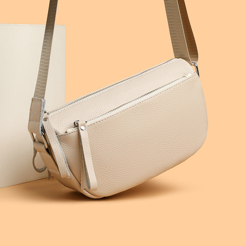 Women's Fashion Large Capacity Top Layer Cowhide Bags