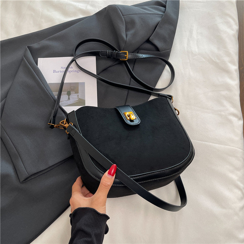 Women's Design Fashion Saddle Retro High-grade Women's Shoulder Bag