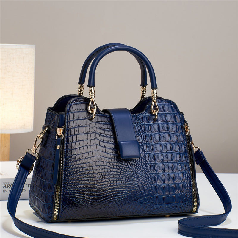 Women's Alligator Print Large Capacity Commuter Women's Handbag