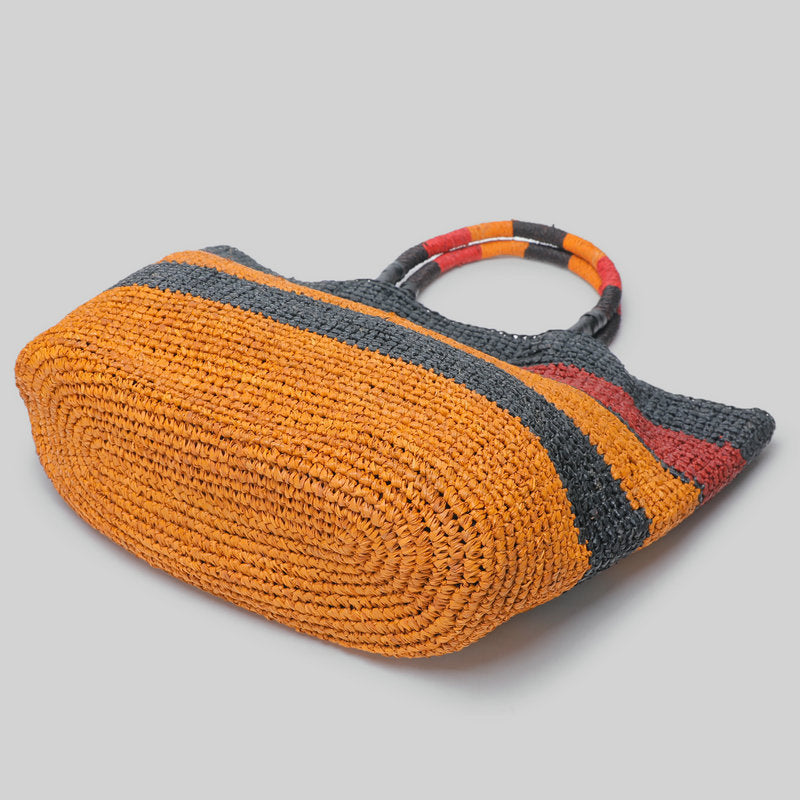 Women's Hand-woven Color-matching Color Commuter Large Capacity Handbags