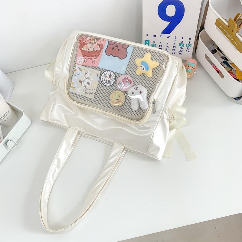 Butterfly Cartoon Double-sided Transparent Carrying Easy Matching Tote Bags