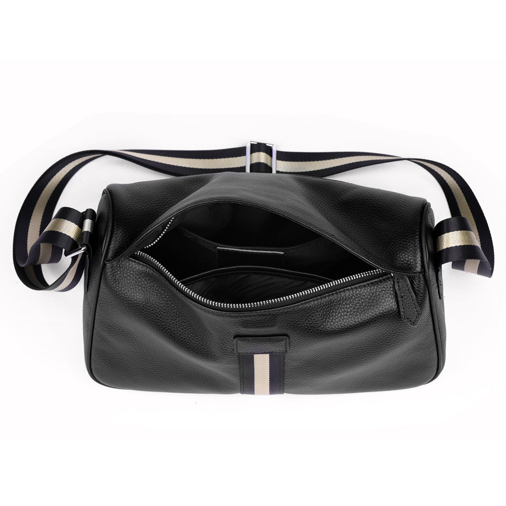 Men's Trendy Genuine Leather Soft Cowhide Leisure Boys Men's Tote