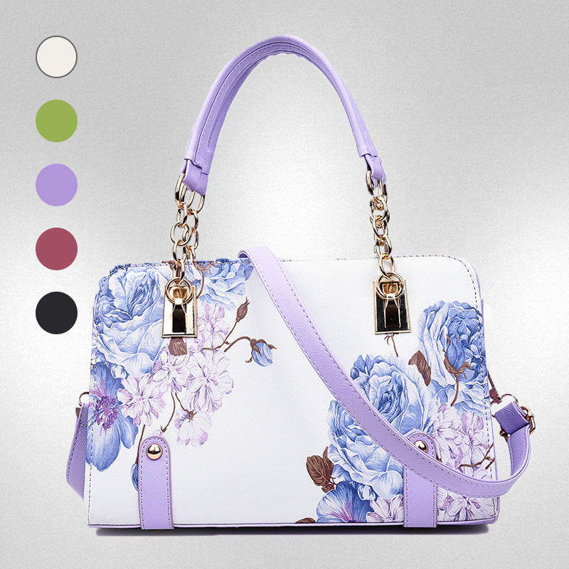 Women's Trendy Printed Shell Fashion Portable Bags
