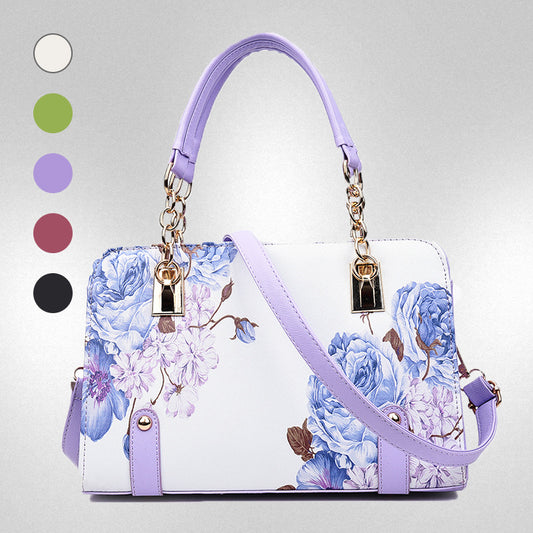 Women's Trendy Printed Shell Fashion Portable Bags