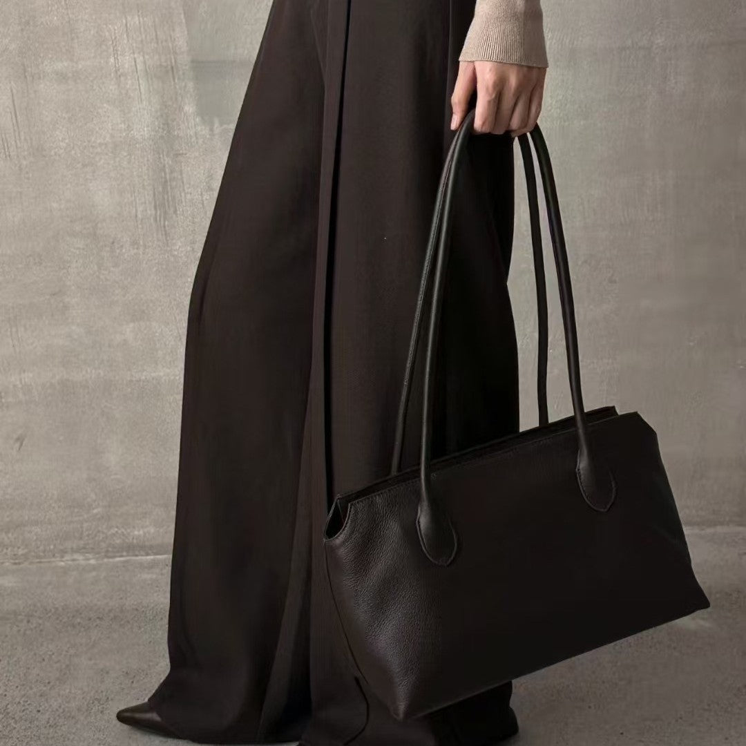 Genuine Leather Kendall Minimalist High-grade Large Women's Shoulder Bag