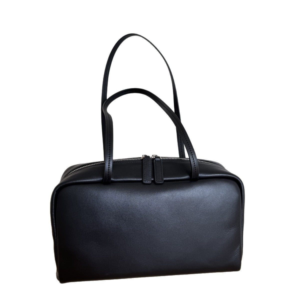 Simple Style Large Capacity Portable Bowling Sheepskin Women's Shoulder Bag