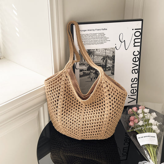 Women's Hollow Korean Style Fashion Vacation High-grade Handbags