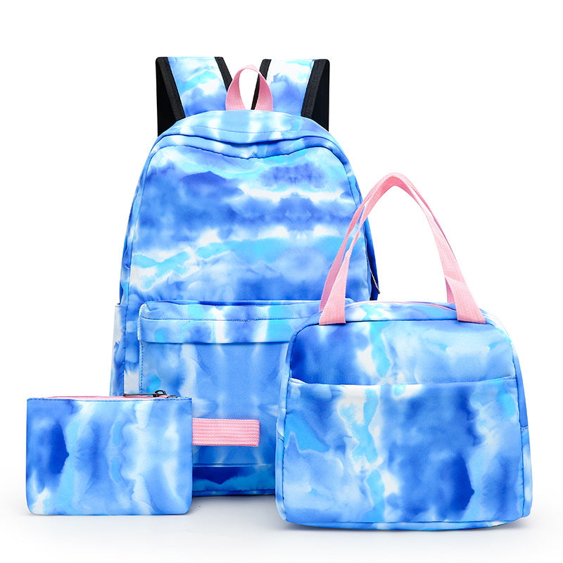 Set Combination Large Capacity Simple Lunch Pencil College Student Schoolbag
