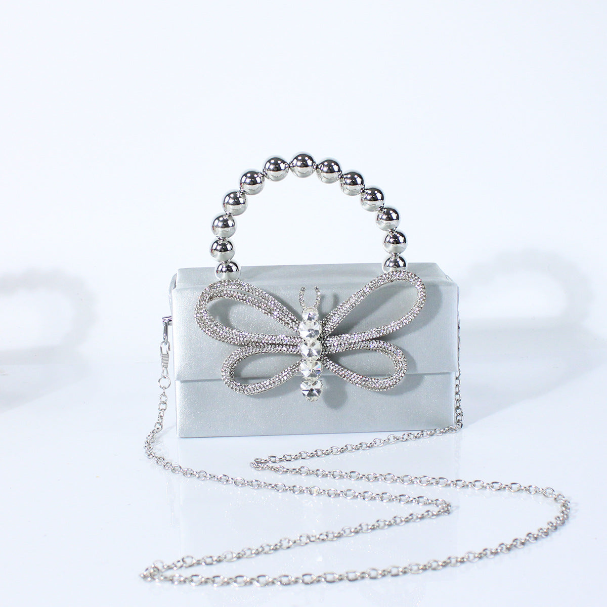 Exquisite Elegant Style Bow Chain Banquet Dinner Bag